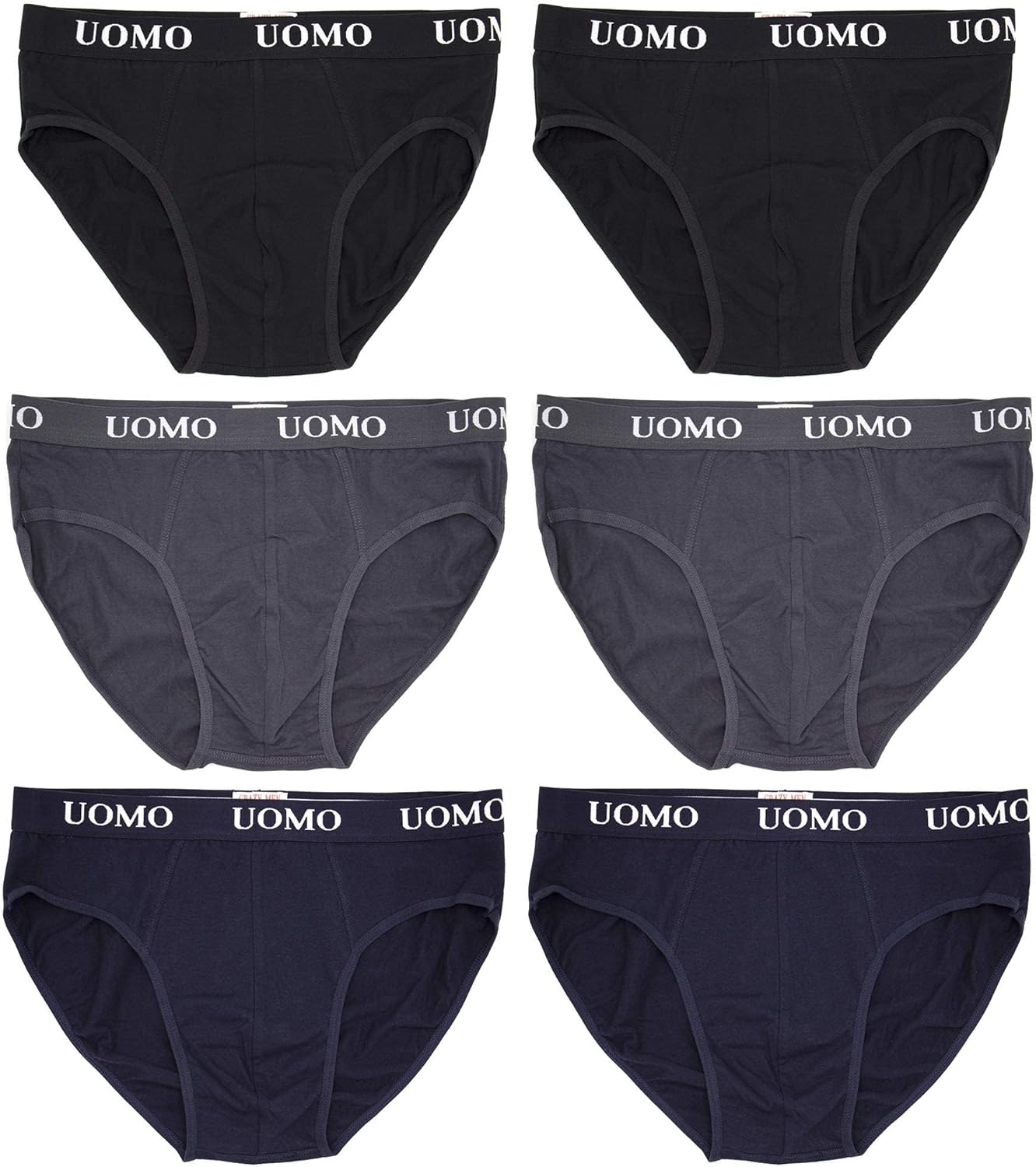 Slip Uomo Confortevoli - S / 6 pezzi