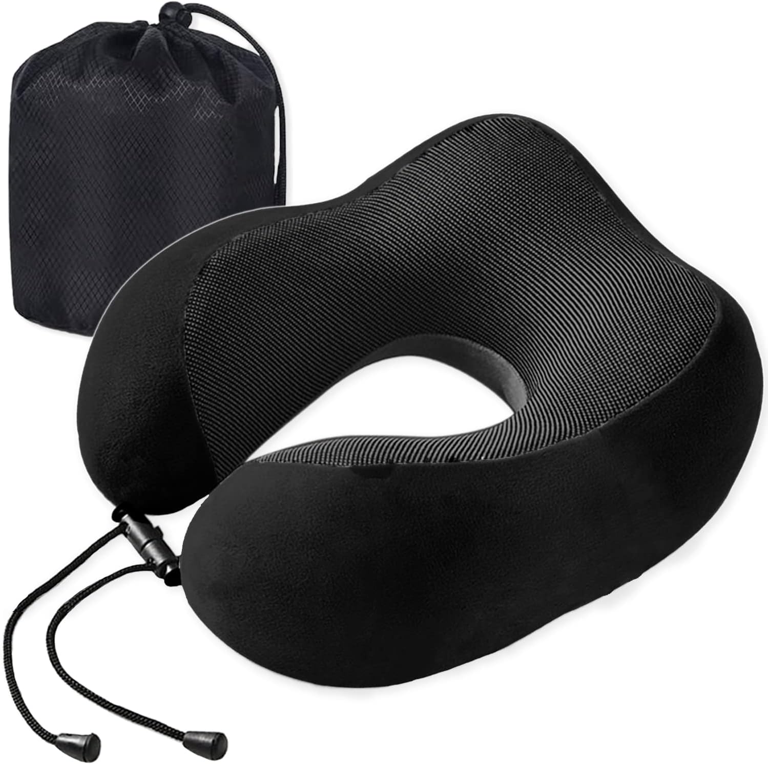 Cuscino da Viaggio Ergonomico - Nero
