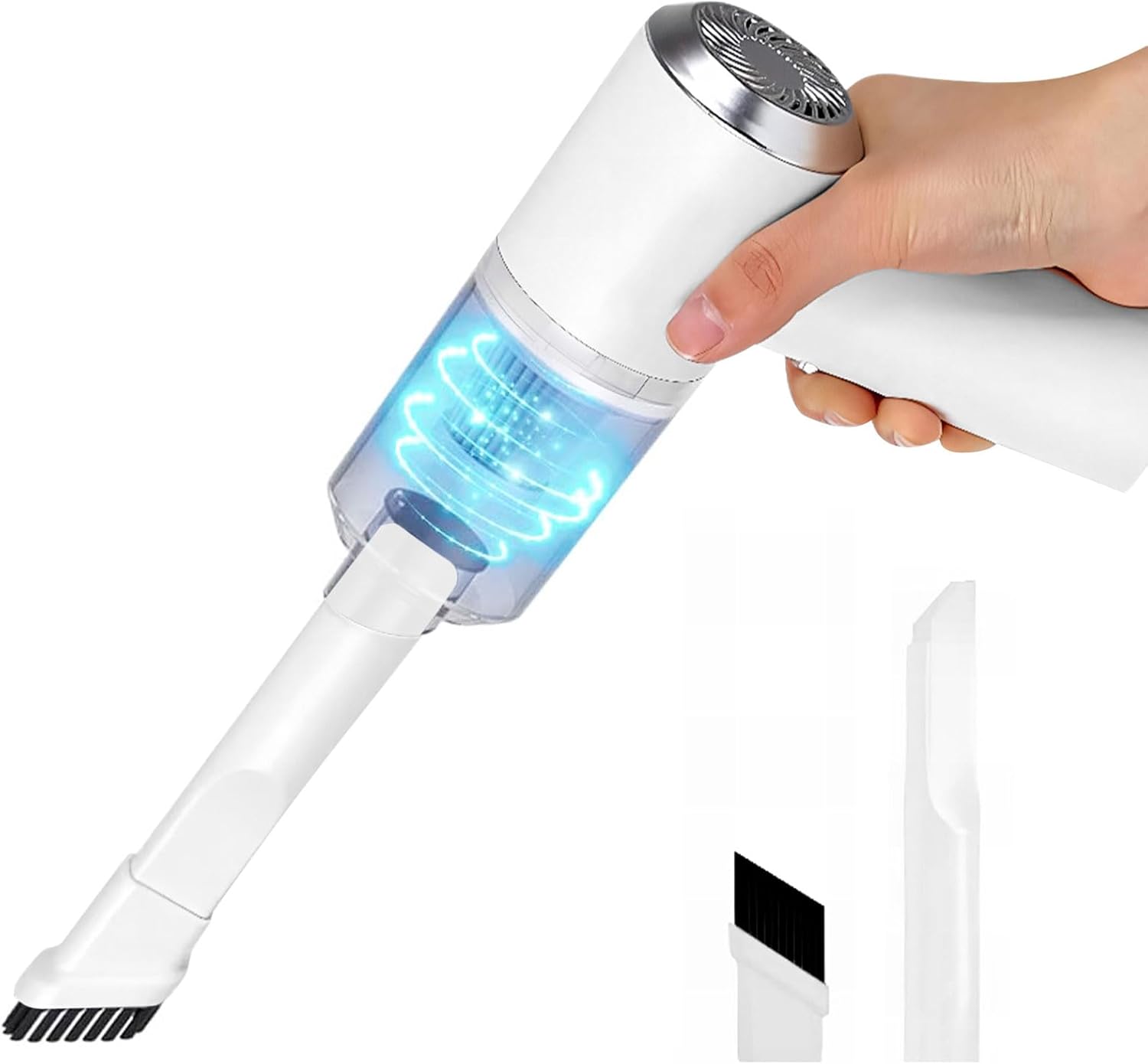 Aspirapolvere Auto Portatile Senza Fili - Bianco