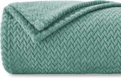 Coperta Plaid Calda per Letto e Divano - Verde Acqua / 150x200 cm