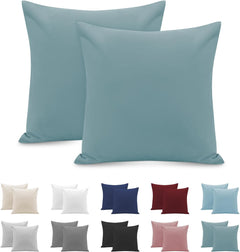 Federe per Cuscino in Microfibra con Zip - Verde / 65x65
