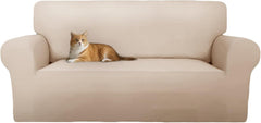 Copridivano in Pile Corallo Morbido - Beige / 4 posti