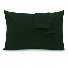 Federe per Cuscino in Cotone Premium - Verde Bosco / 50x80 cm
