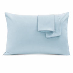 Federe per Cuscino in Cotone Premium - Azzurro / 50x80 cm