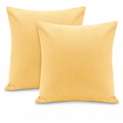 Federe per Cuscino in Cotone Premium - Giallo Chiaro / 65x65 cm