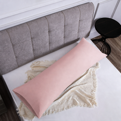 Federe per Cuscino in Cotone Premium - Rosa Chiaro / 45x150 cm