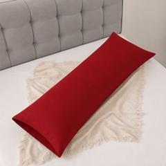 Federe per Cuscino in Cotone Premium - Rosso / 45x135 cm
