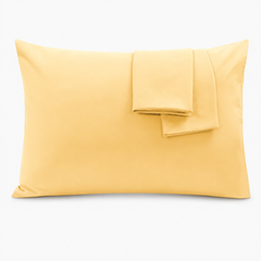 Federe per Cuscino in Cotone Premium - Giallo Chiaro / 50x70 cm