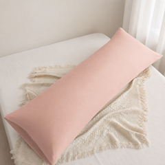 Federe per Cuscino in Cotone Premium - Rosa Chiaro / 45x135 cm