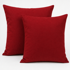 Federe per Cuscino in Cotone Premium - Rosso / 65x65 cm