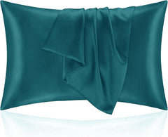 Federe per Cuscino in Raso con Zip - Verde / 50x70cm