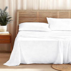 Completo Letto Leggero in Microfibra - Bianco / 160x190/200 cm