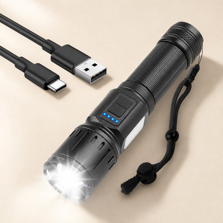 Torcia LED Ricaricabile Compatta - Poligino
