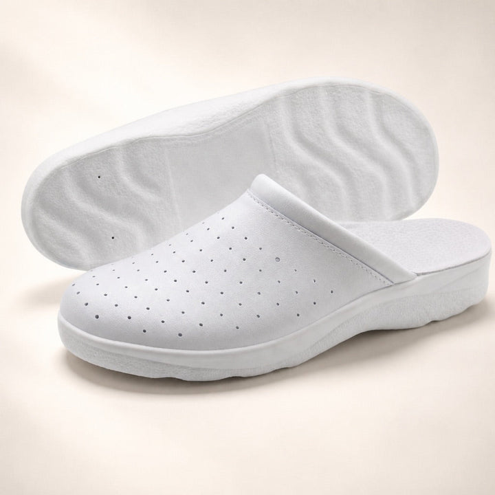 Ciabatte Sanitarie Anatomiche in Pelle da Donna - Poligino