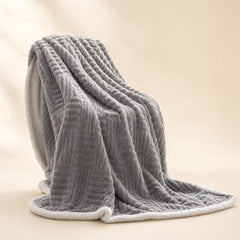 Coperta Plaid in Sherpa per Letto e Divano